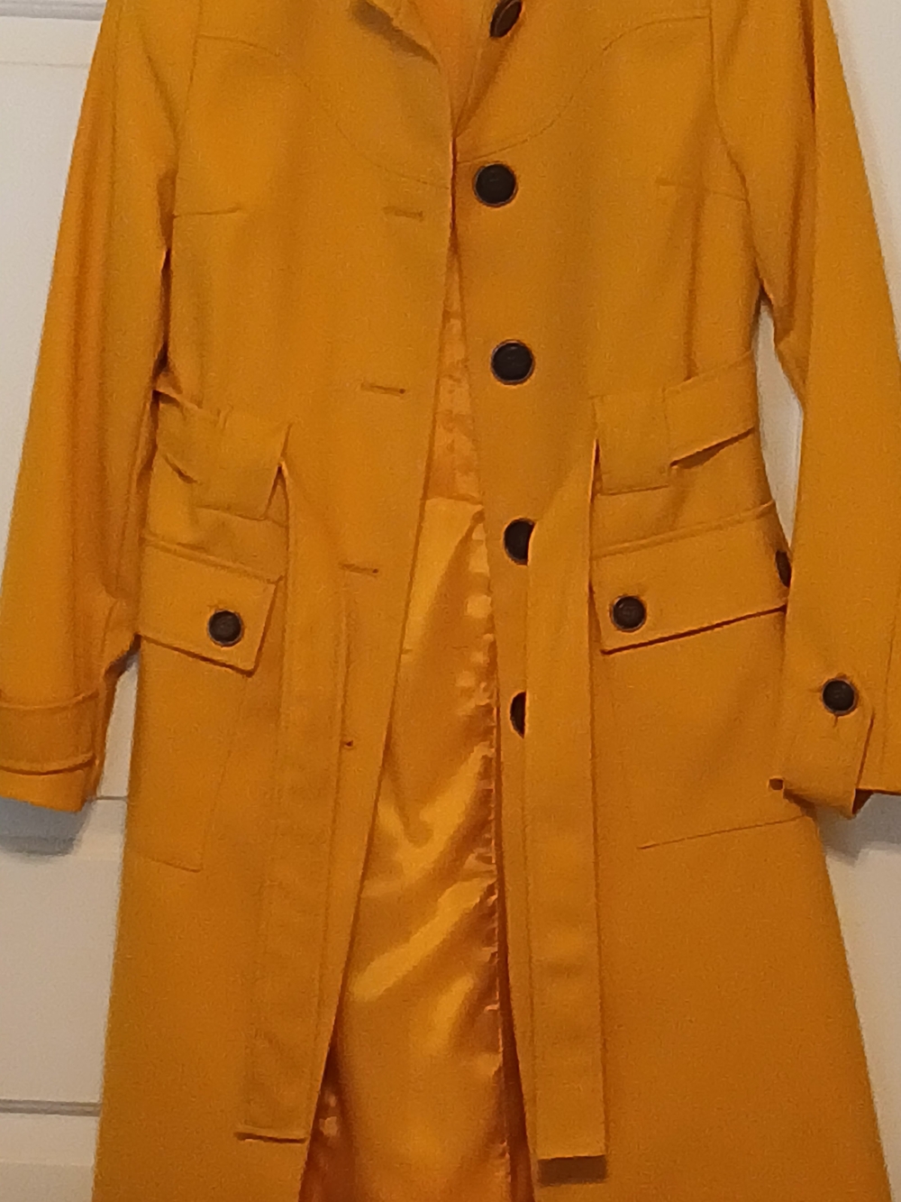 Women’s Mustard Yellow Trench Coat